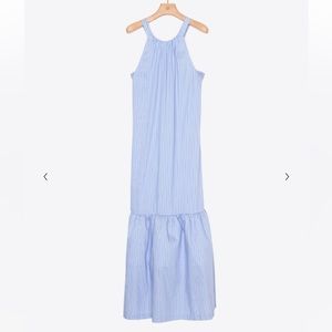 3.1 Phillip Lim Striped Tent Dress, Light Blue & Navy